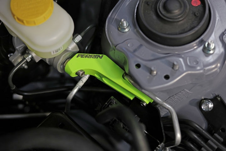 PERRIN 13-25 Subaru BRZ / Scion FR-S / Toyota 86 GR86 Master Cylinder Brace - Neon Yellow - Bull Strap