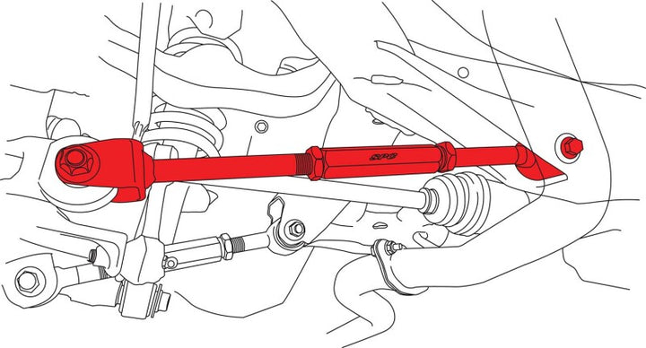 SPC Performance 00-09 Subaru Outback Rear Adjustable Toe Arm - Bull Strap