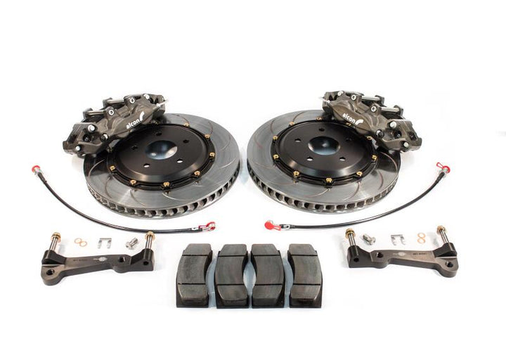 Alcon 00-05 Honda S2000 4 Piston 332x32mm Front Race Kit - Anodized - Bull Strap