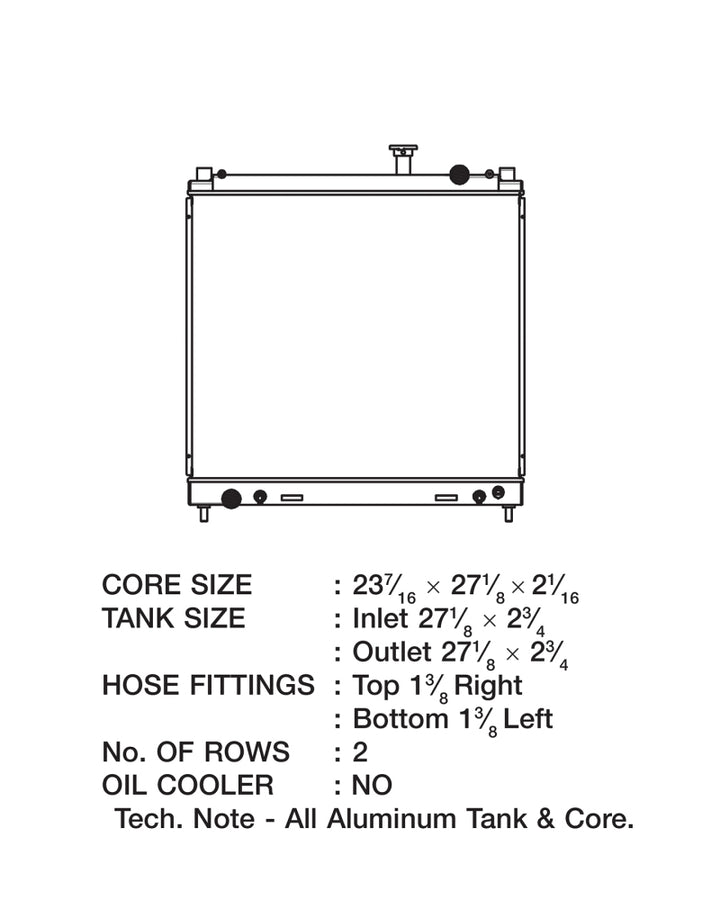 CSF 04-15 Nissan Titan Armada Radiator - Bull Strap