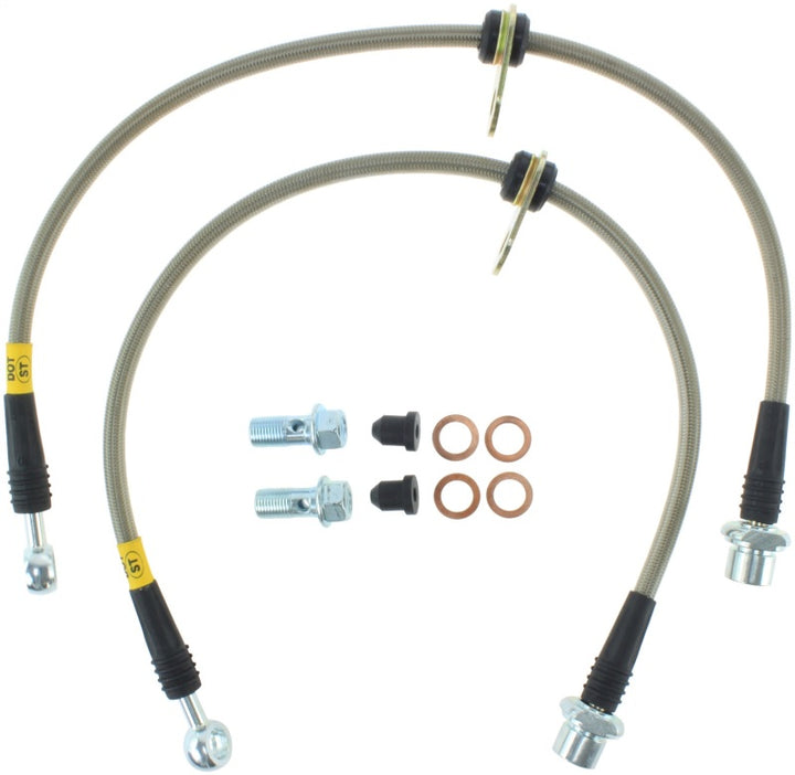 StopTech Stainless Steel Front Brake lines for 05-06 Toyota Tacoma - Bull Strap