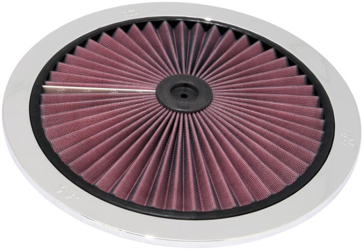 K&N X-Stream Top Filter X-Stream 14 inch OD Chrome - Bull Strap