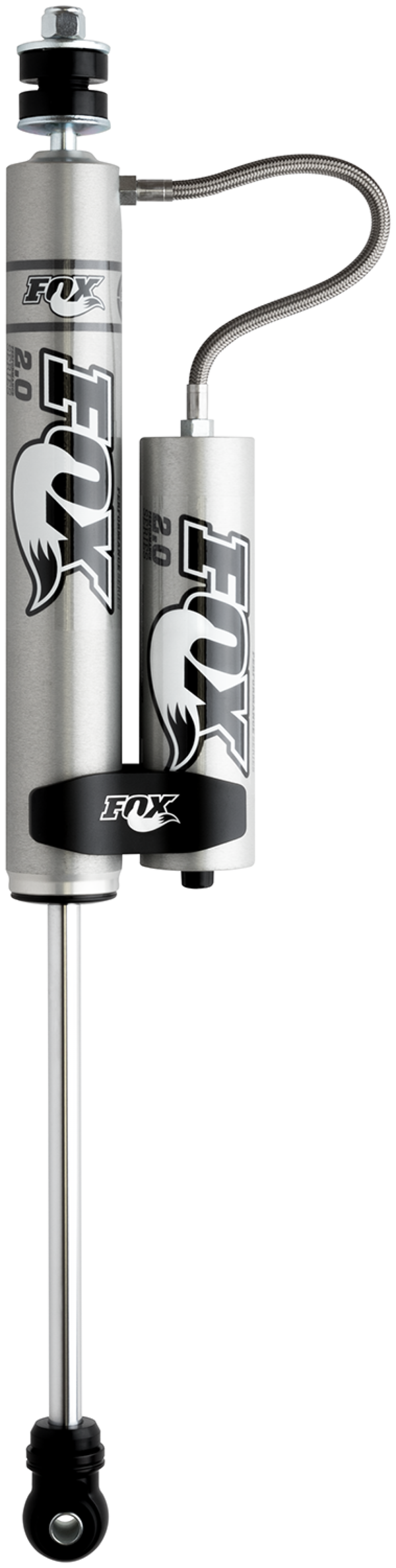 Fox 2.0 Performance Series 10.1in. Smooth Body Remote Res. Shock w/Stem Mount / Std Travel - Black - Bull Strap