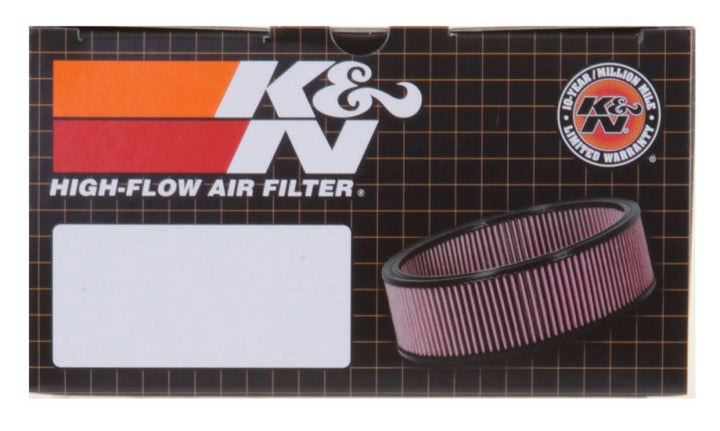 K&N Custom Round Racing Assembly Red 5.875in OD x 2.406in ID x 1.75in Height - Bull Strap