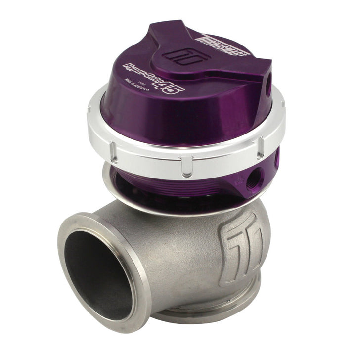 Turbosmart WG45 Gen V Hyper-Gate 45 14psi Purple - Bull Strap
