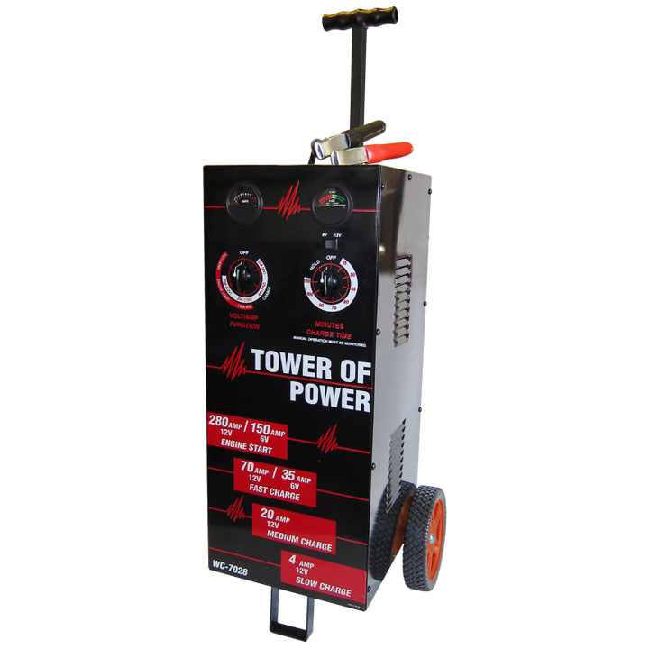 Autometer Wheel Charger Tower of Power Man 70/30/4/280 AMP - Bull Strap