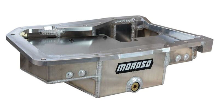 Moroso 06-15 Mazda MX-5 NC Road Race Baffled Aluminum Oil Pan - Bull Strap