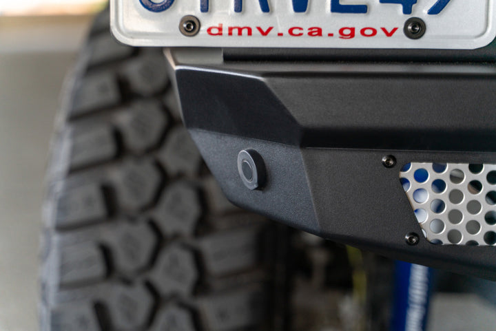 DV8 Offroad 2018 Jeep Wrangler JL MTO Series Rear Bumper w/ Optional Tire Carrier - Bull Strap