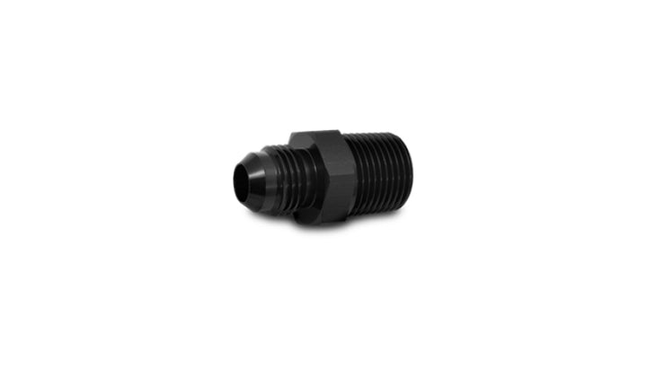 Vibrant -12AN to 3/4in NPT Straight Adapter Fitting - Aluminum - Bull Strap