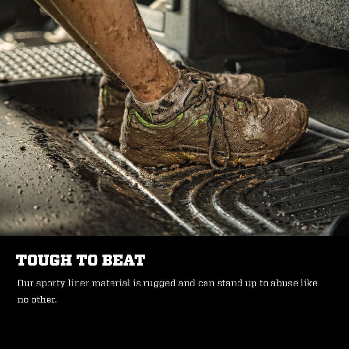 Husky Liners WeatherBeater 14 Nissan Rogue Front & Second Row Black Floor Liners - Bull Strap
