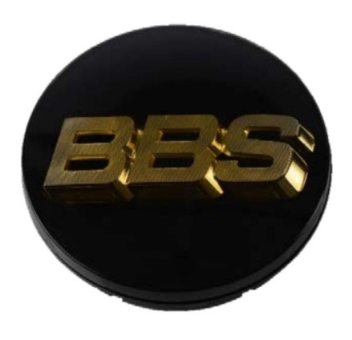 BBS Center Cap 70.6mm Black/Gold (3-tab) (56.24.080) - Bull Strap