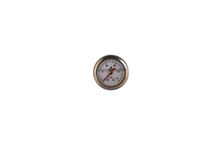 Aeromotive 0-15 PSI Fuel Pressure Gauge - Bull Strap