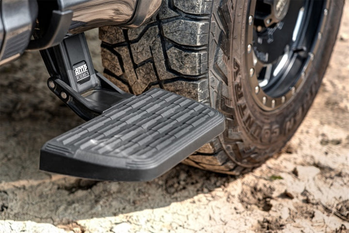 AMP Research 15-22 Ford F150 All Beds BedStep2 - Black - Bull Strap
