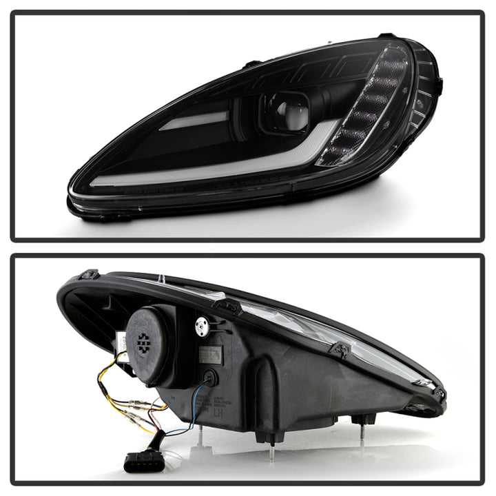 Spyder Signature Series 05-13 Chevrolet Corvette C6 Projector Headlights - Bull Strap
