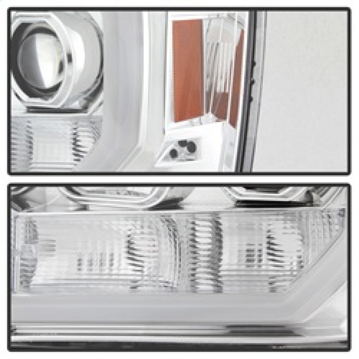 Spyder GMC Sierra 1500/2500/3500 07-13 V2 Projector Headlights - Chrome PRO-YD-GS07V2-LBDRL-C - Bull Strap