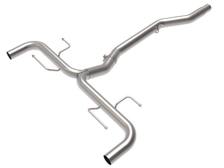 aFe 17-21 Alfa Romeo Giulia L4-2.0L (t) Mach Force-Xp 2in to 2-1/2in 304SS Axle-Back Exhaust - Bull Strap