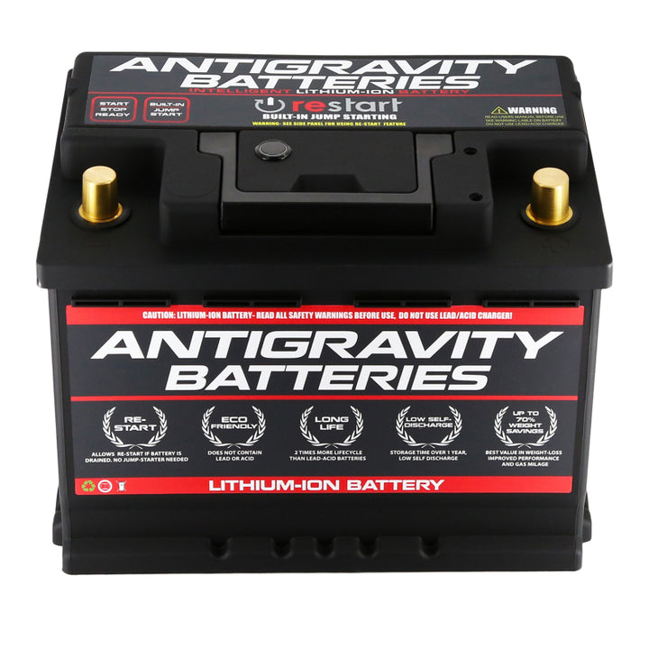 Antigravity H5/Group 47 Lithium Car Battery w/Re-Start - Bull Strap
