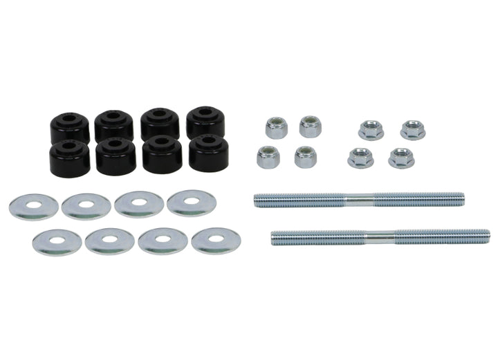 Whiteline Plus Universal Sway Bar Link Threaded Rod w/ Poly Bushes 140mm - Bull Strap
