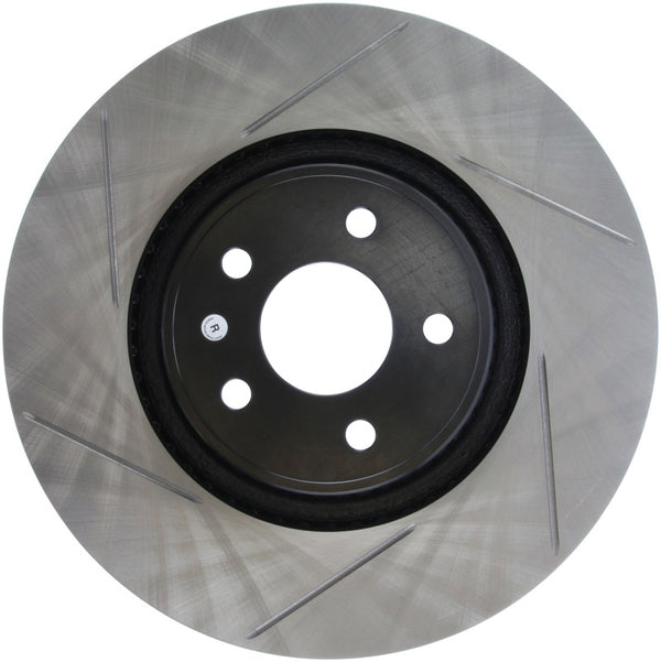 StopTech 14.5+ Ford Focus ST Front Right Slotted Performance Rotor - Bull Strap