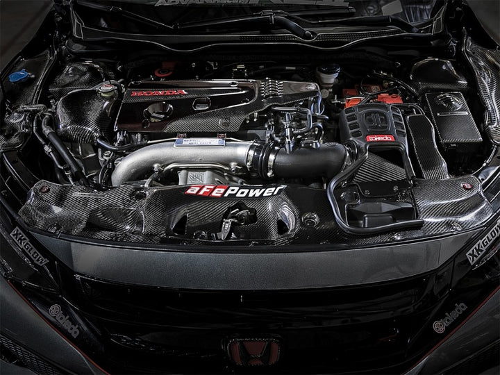 aFe POWER Momentum GT Pro Dry S Intake System 2017 Honda Civic Type R L4-2.0L (t) - Bull Strap