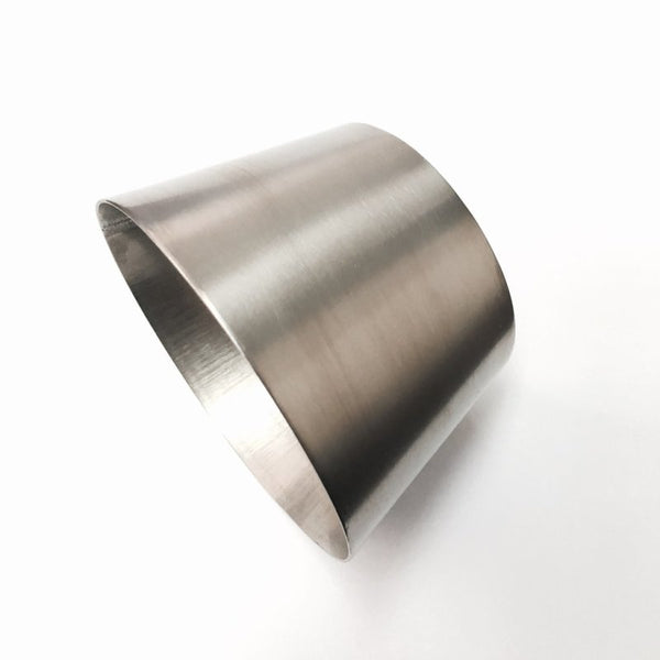 Stainless Bros 2-3/8in OAL 2.0in to 3in 304SS Transition Reducer Cone - Bull Strap