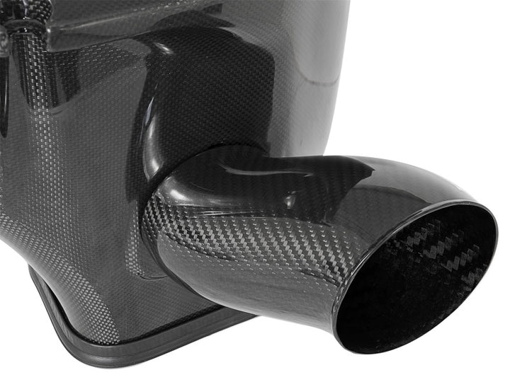 aFe Momentum GT Carbon Fiber Dynamic Air Scoop 15-18 Dodge Challenger V6-3.6L/V8-5.7L/6.4L HEMI - Bull Strap
