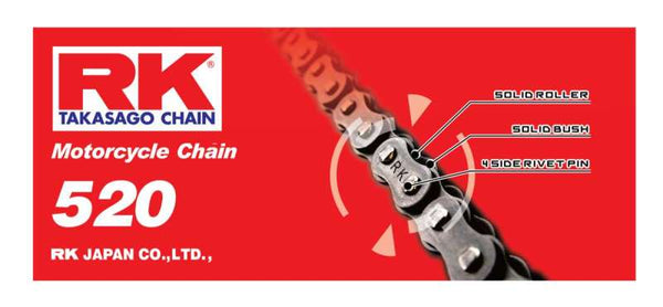 RK Chain RK-M 520-110L - Natural - Bull Strap