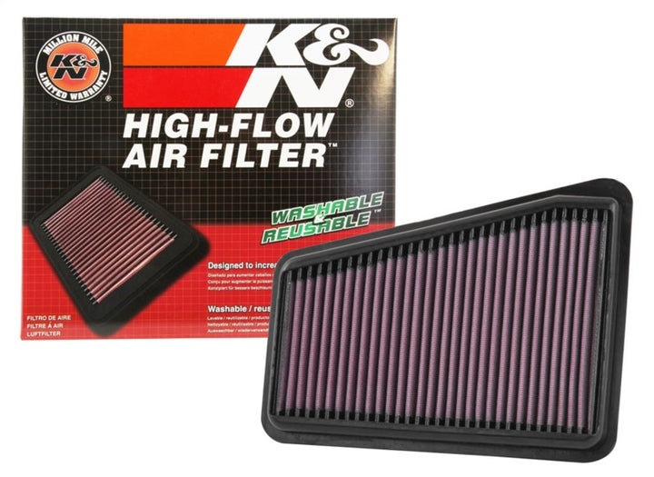 K&N 2018 Kia Stinger GT V6-3.3L Left Side Drop In Air Filter - Bull Strap