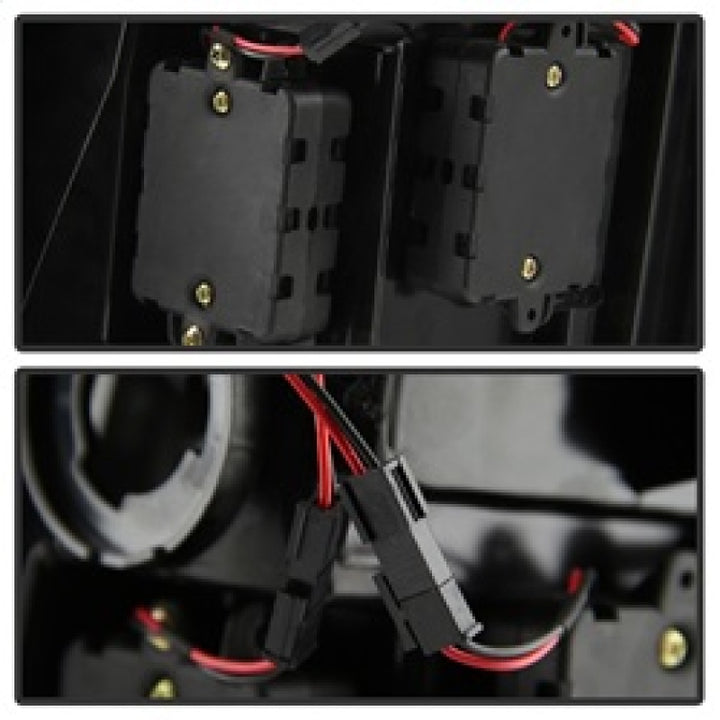 Spyder 09-16 Dodge Ram 1500 Light Bar LED Tail Lights - Black Smoke ALT-YD-DRAM09V2-LED-BSM - Bull Strap