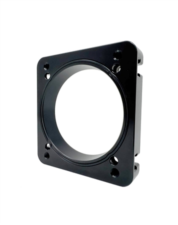 Torque Solution 06-21 Subaru STI EJ Big Bore Manifold Big Bore 76mm Throttle Body Adapter - Black - Bull Strap