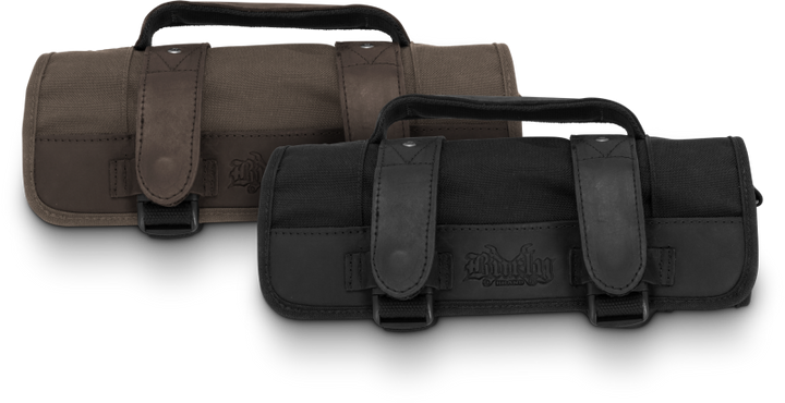 Burly Brand Voyager Tool Roll - Dark Oak - Bull Strap