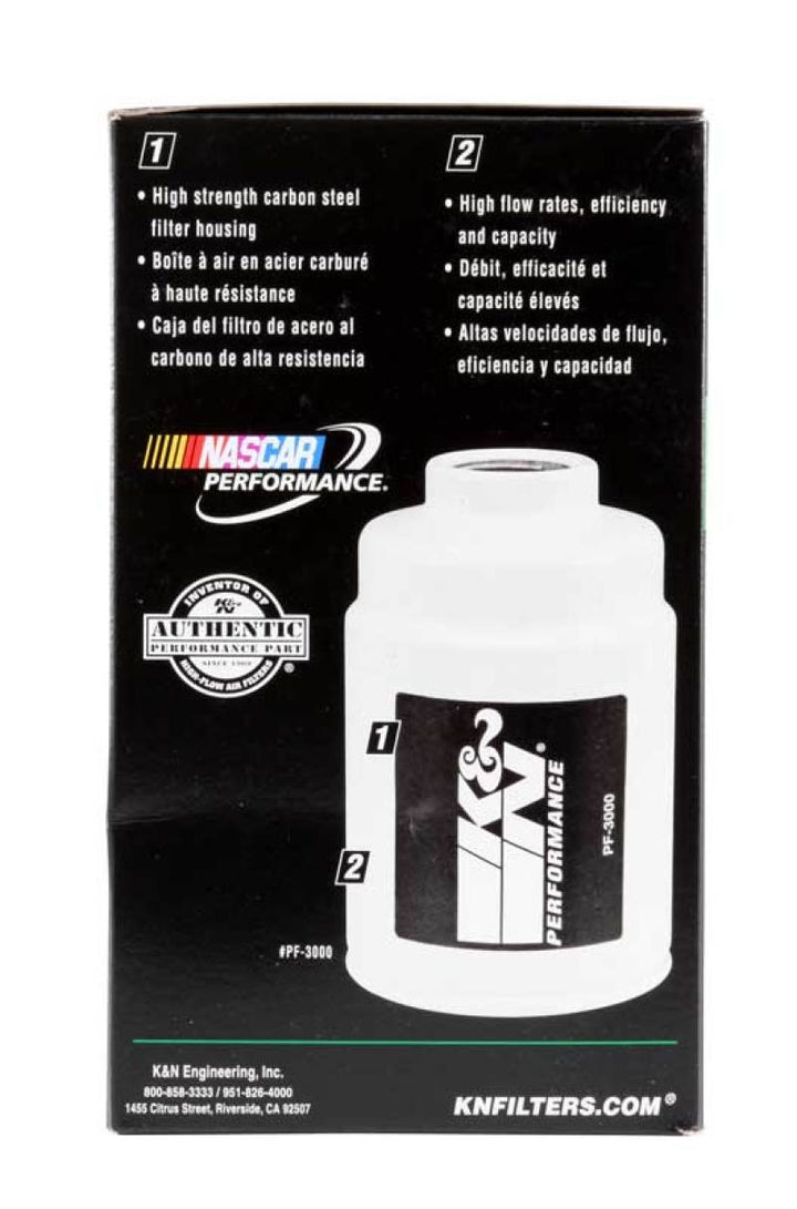 K&N Cellulose Media Fuel Filter 3.5in OD x 6.281in L - Bull Strap