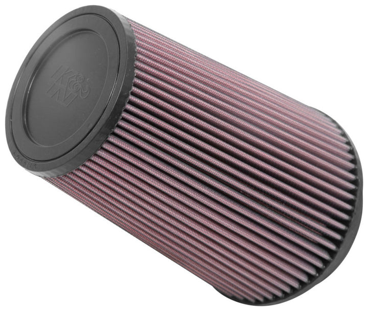 K&N Universal Clamp-On Air Filter 5in FLG / 6-1/2in B / 4-3/8in T / 8-3/4in H - Bull Strap