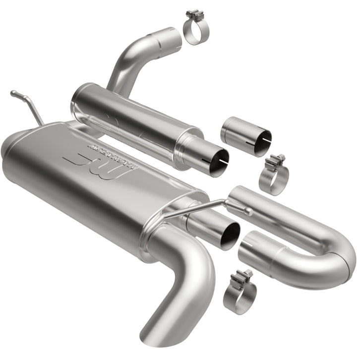 MagnaFlow 18-23 Jeep Wrangler JL 2.0L/3.6L Overland Series Axle-Back Exhaust - Bull Strap