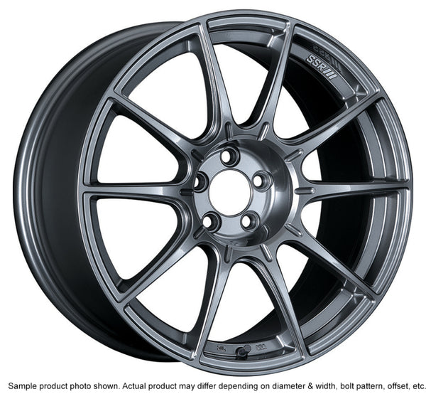 SSR GTX01 18x9.5 5x100 40mm Offset Dark Silver Wheel FRS / BRZ - Bull Strap