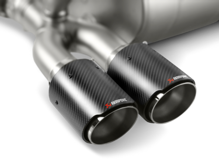 Akrapovic 14-17 BMW M3/M4 (F80/F82) Tail Pipe Set (Carbon) - Bull Strap