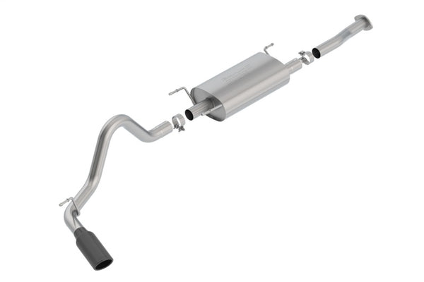 Borla 16-18 Toyota Tacoma 3.5L AT 4DR CC Short Bed S-Type SS Catback Exhaust - Black Chrome Tip - Bull Strap