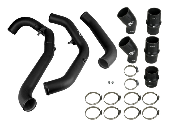 aFe Bladerunner Intercooler Tubes Hot Side 2.5in 17-20 Ford F-150 Raptor V6 3.5L(tt) - Bull Strap