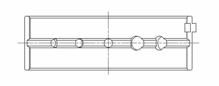 ACL Nissan SR20DE/DET GTiR Standard Size High Performance Main Bearing Set - 5 oil holes in upper - Bull Strap