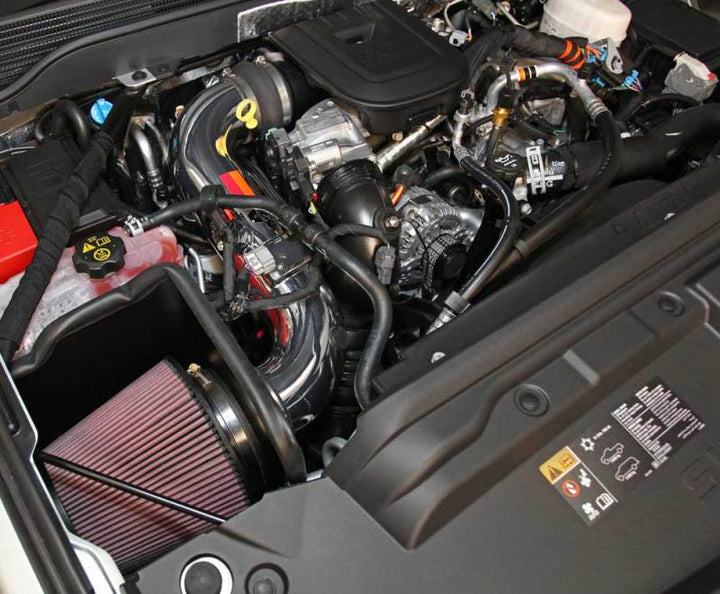 K&N 77 Series Performance Intake Kit for 2015 Chevrolet Silverado/GMC Sierra 2500 / 3500 6.6L V8 - Bull Strap