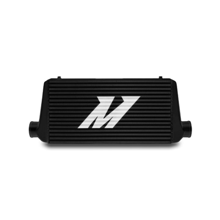 Mishimoto Universal Black S Line Intercooler Overall Size: 31x12x3 Core Size: 23x12x3 Inlet / Outlet - Bull Strap