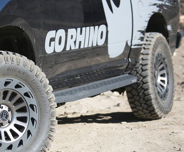Go Rhino 19-20 Ram 1500 RB20 Complete Kit w/RB20 + Brkts + 2 RB20 Drop Steps - Bull Strap