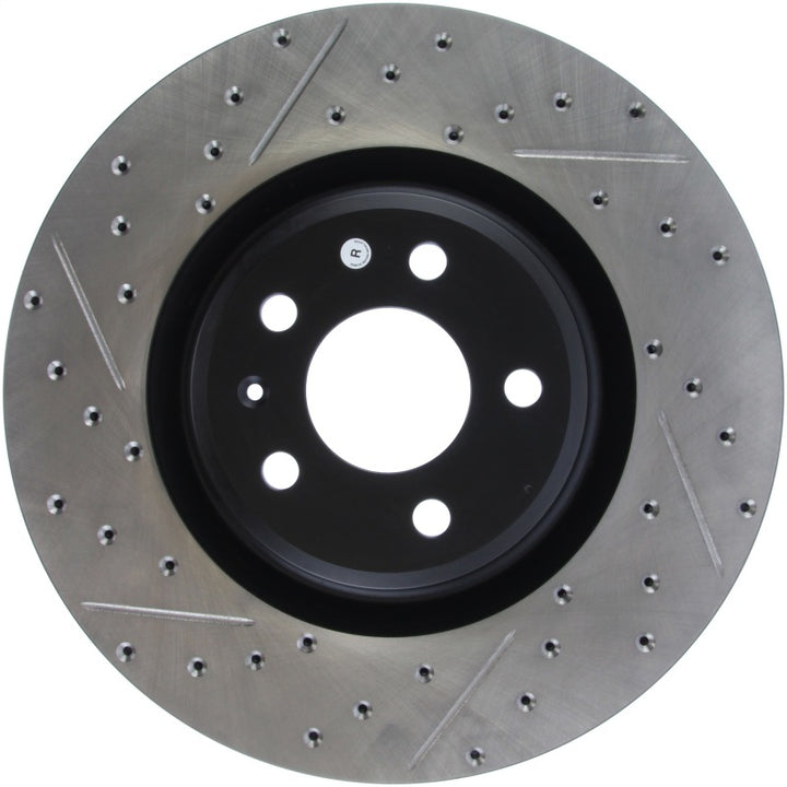 StopTech Slotted & Drilled Sport Brake Rotor - Bull Strap