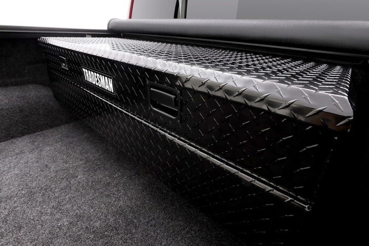 Tradesman Aluminum Flush Mount Truck Tool Box (56in.) - Black - Bull Strap