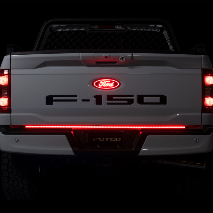 Putco 23-24 Ford SuperDuty F-250/F-350/F-450 60In Freedom Tailgate Bars w/ LED Taillamps Blade - Bull Strap