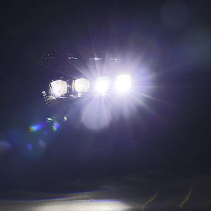 AlphaRex 19-23 Dodge Ram 1500 (No Clsc/Ltd/TRX) NOVA-Series LED Proj HL Alpha-Black (Converter Req.) - Bull Strap
