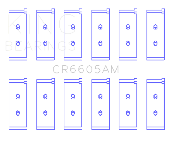 King Engine Bearings Toyota 5ME/5MGE/7MGE/7MGTE Rod Bearing Set - Size STD - Bull Strap