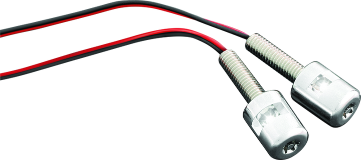 Kuryakyn Led License Plate Bolt Lights Chrome - Bull Strap