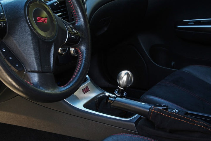 PERRIN 04-21 Subaru STI 6spd (Manual) SS Shift Knob - Ball Style - Bull Strap