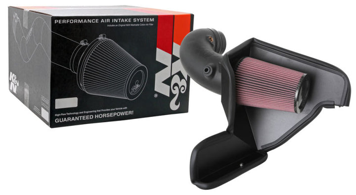 K&N 20-21 Ford Mustang GT500 5.2L V8 AirCharger Performance Intake - Bull Strap